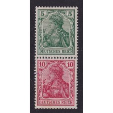 ALEMANIA 1917 ESTAMPILLAS SE-TENANT ZUSAMMENDRUCKE NUEVAS CON GOMA DE GRAN CALIDAD MI. S4Iab RARA 60 EUROS